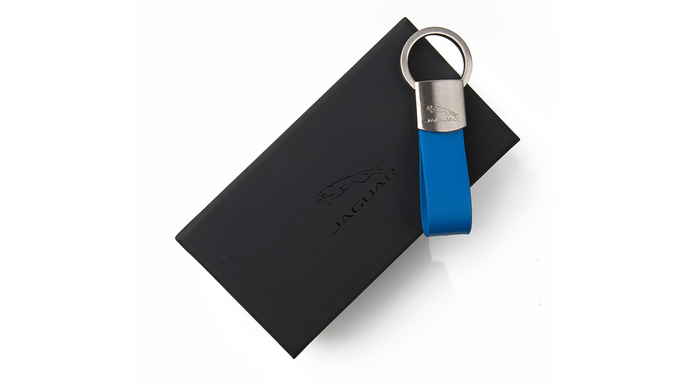 Get Jaguar JAGUAR LEATHER LOOP KEYRING - BLUE At QAR 118.00