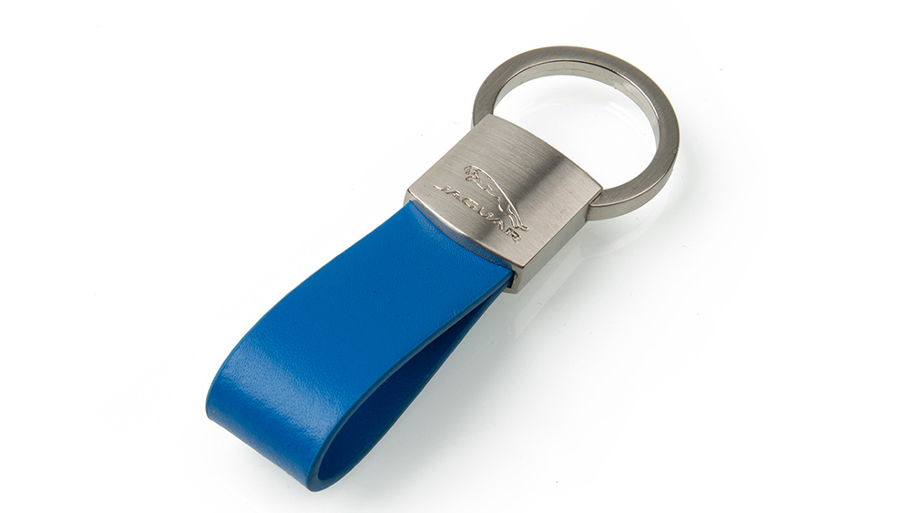 Shop Jaguar JAGUAR LEATHER LOOP KEYRING - BLUE in Qatar