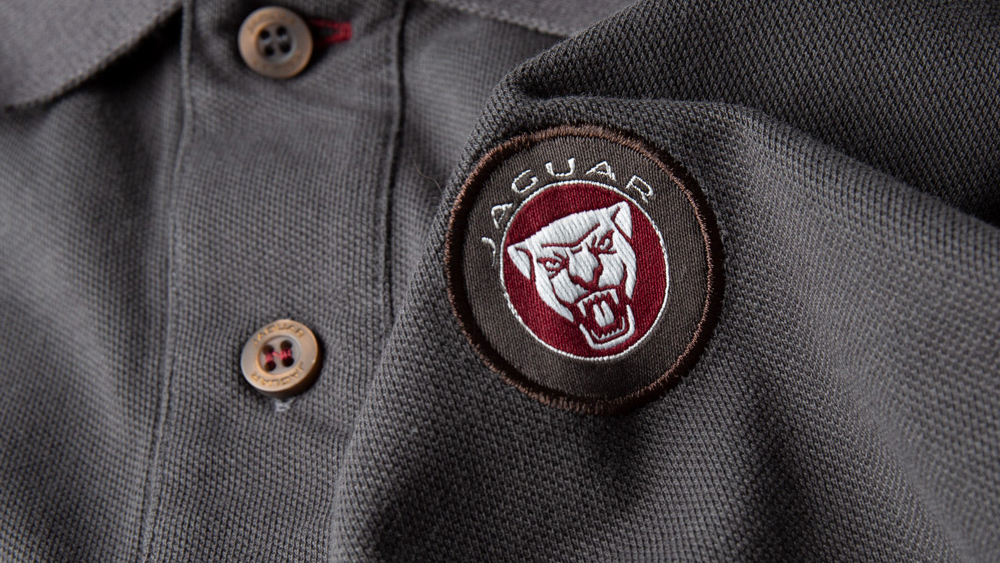 Shop Jaguar Men's Accent Collar Polo Shirt - Dark Grey in Qatar
