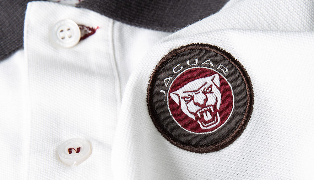 Shop Jaguar Men's Accent Collar Polo Shirt - White in Qatar